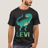 Happy Dinosaur - Levi Name T-Shirt (Vorderseite)