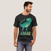 Happy Dinosaur - Name Lamar T-Shirt (Vorne ganz)
