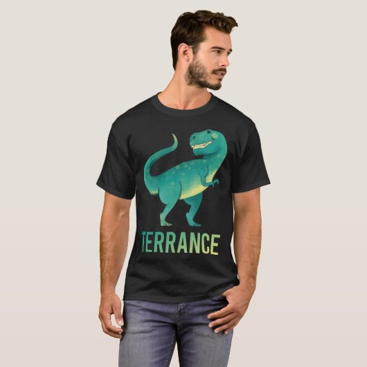 Happy Dinosaur - Name Terrance T-Shirt (Vorne ganz)