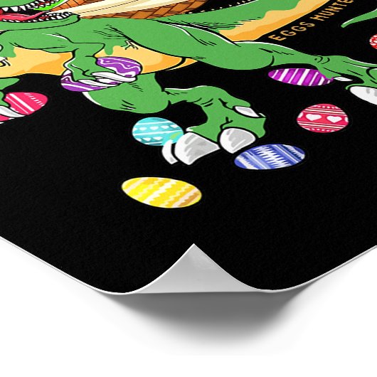 Happy Dinosaur Oster T rex Dino Lover Basket Boy Poster (Ecke)