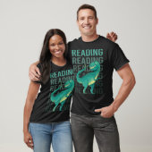 Happy Dinosaur Reading T-Shirt (Unisex)