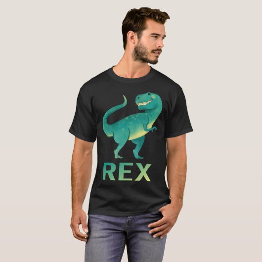 Happy Dinosaur - Rex Name T-Shirt (Vorne ganz)