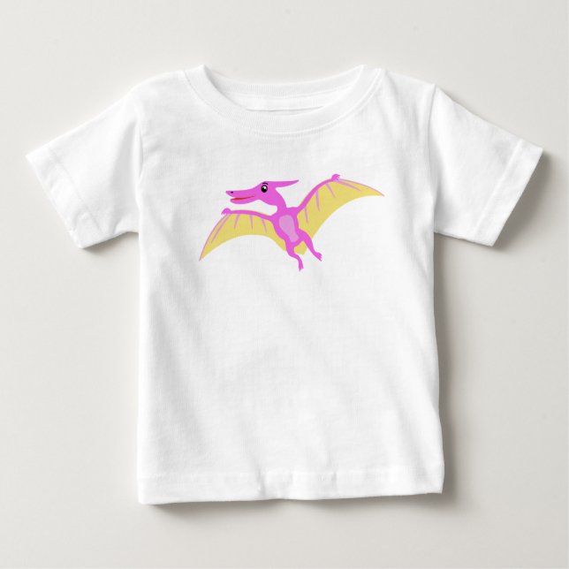 Happy Dinosaurier für Geige Baby T-shirt (Vorderseite)