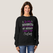Happy Divorce Party In My Divorce A Child Was Invo Sweatshirt (Vorne ganz)