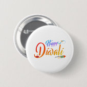 Happy Diwali Button (Vorne & Hinten)