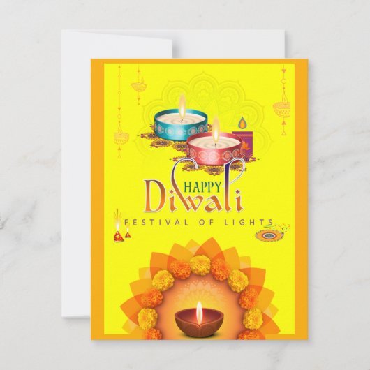Happy Diwali Card Feiertagskarte (Vorderseite)