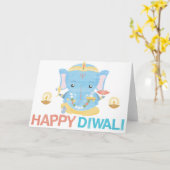 Happy Diwali Card Karte (Gelbe Blume)