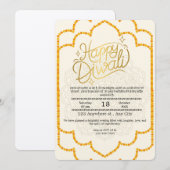 Happy Diwali Celebration Einladung (Vorne/Hinten)