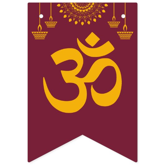 Happy Diwali Celebration Wimpelkette (Erste Fahne)