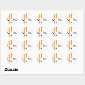 Happy Diwali Classic Round Sticker (Blatt)
