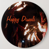 Happy Diwali Colossal Round Abzeichen Button (Vorderseite)