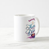 Happy Diwali customisable white  Kaffeetasse (VorderseiteRechts)