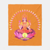 Happy Diwali - Deepalavi Lakshmi Goddess 1 Fleecedecke (Vorderseite)