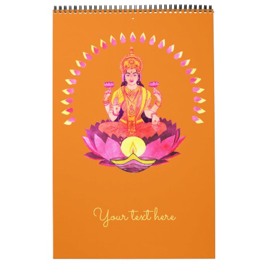 Happy Diwali - Deepalavi Lakshmi Goddess 1 Kalender (Titelbild)