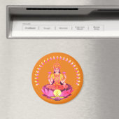 Happy Diwali - Deepalavi Lakshmi Goddess 1 Magnet (In Situ (Geschirrspüler))