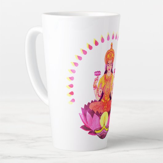 Happy Diwali - Deepalavi Lakshmi Goddess 1 Milchtasse (Linke Ecke)