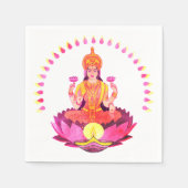Happy Diwali - Deepalavi Lakshmi Goddess 1 Serviette (Vorderseite)