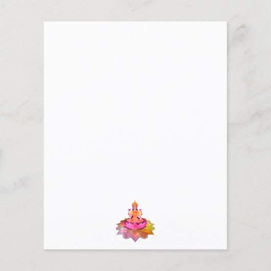 Happy Diwali - Deepalavi Lakshmi Goddess 4 (Rückseite)