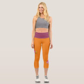 Happy Diwali - Deepalavi Lakshmi Goddess 4 Capri Leggings (Vorderseite)