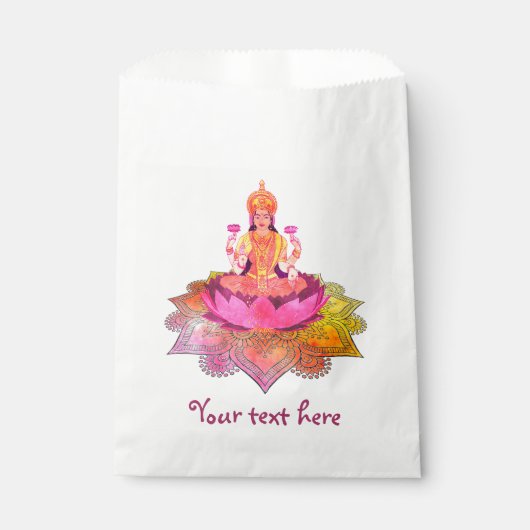 Happy Diwali - Deepalavi Lakshmi Goddess 4 Geschenktütchen (Vorderseite)