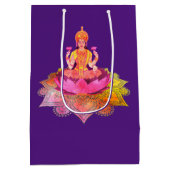 Happy Diwali - Deepalavi Lakshmi Goddess 4 Mittlere Geschenktüte (Rückseite)