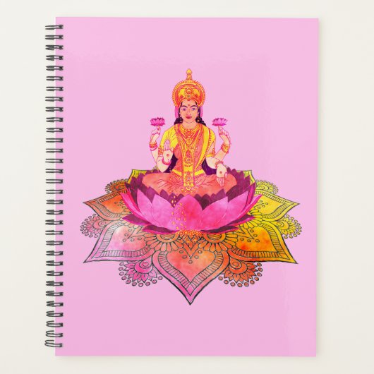 Happy Diwali - Deepalavi Lakshmi Goddess 4 Planer (Vorderseite)