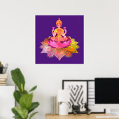 Happy Diwali - Deepalavi Lakshmi Goddess 4 Poster (Heimbüro)