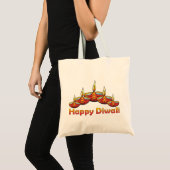 Happy Diwali Deepas Tragetasche (Vorderseite (Produkt))