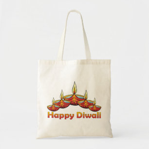 Happy Diwali Deepas Tragetasche