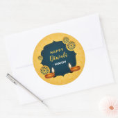 Happy Diwali / Deepavali Stickers - Indisches Gold (Umschlag)