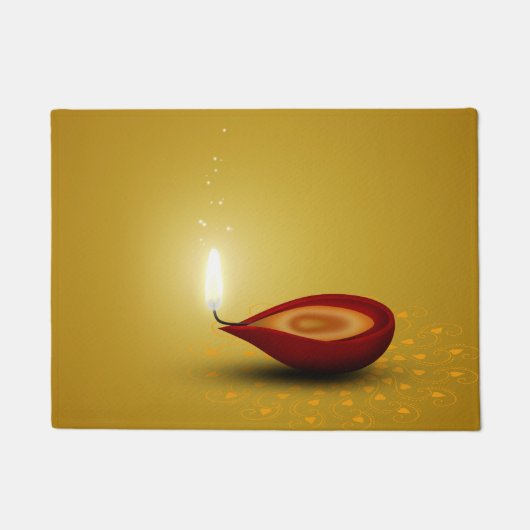 Happy Diwali Diya - Doormat Fußmatte (Vorderseite)