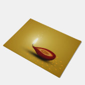 Happy Diwali Diya - Doormat Fußmatte (Schrägansicht)