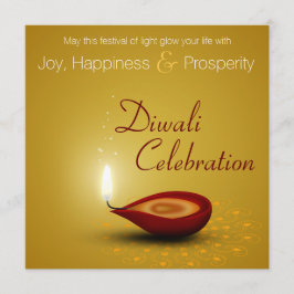 Happy Diwali Diya - Festival des Lichts Einladung