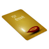 Happy Diwali Diya - Flexible Magnet (Rechte Seite)