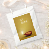 Happy Diwali Diya - Gefallen Bag Geschenktütchen (Ausgeschnitten)