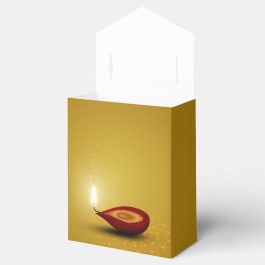Happy Diwali Diya - Gefallen Box Zent Geschenkschachtel (Geöffnet)