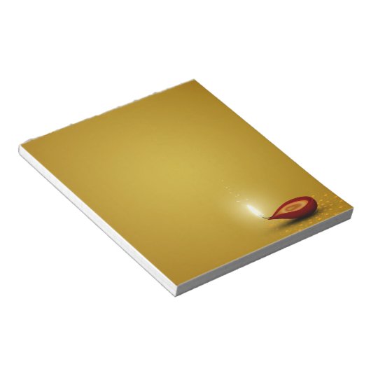 Happy Diwali Diya - Notepad Notizblock (angewinkelt)