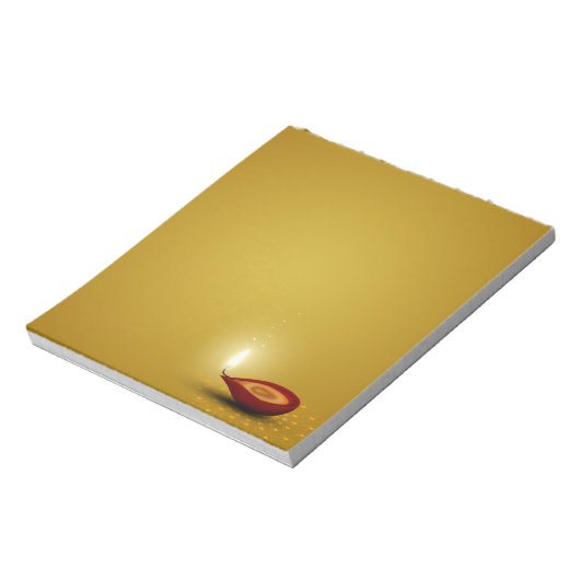 Happy Diwali Diya - Notepad Notizblock (Rotiert)