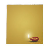 Happy Diwali Diya - Notepad Notizblock (Vorderseite)