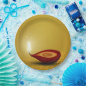 Happy Diwali Diya - Papierplatte Pappteller (Party)