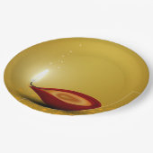 Happy Diwali Diya - Papierplatte Pappteller (Schrägansicht)