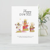 Happy Diwali Einladung (Stehend Vorderseite)