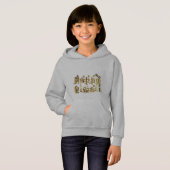 Happy Diwali Elegante Lila Gold Star Typografie Hoodie (Vorne ganz)