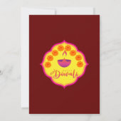 Happy Diwali - Feier Einladung (Rückseite)