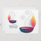 Happy Diwali Feiertagskarte (Vorne/Hinten)