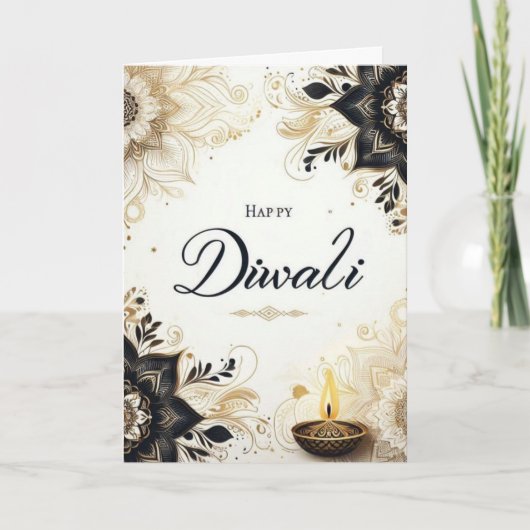 Happy Diwali Feiertagskarte (Vorderseite)