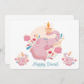 Happy Diwali Feiertagskarte (Vorne/Hinten)