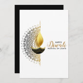 Happy Diwali Feiertagskarte (Vorne/Hinten)