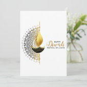 Happy Diwali Feiertagskarte (Stehend Vorderseite)