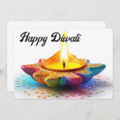 Happy Diwali Feiertagskarte (Vorne/Hinten)